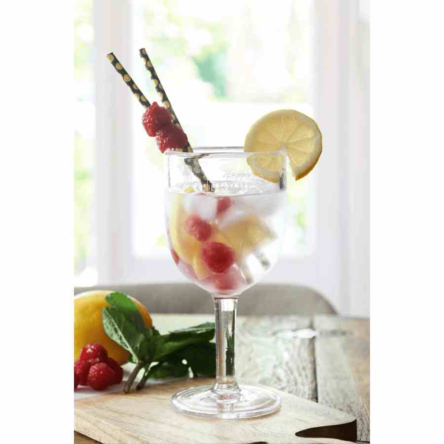 Happy Summer Wine Glass