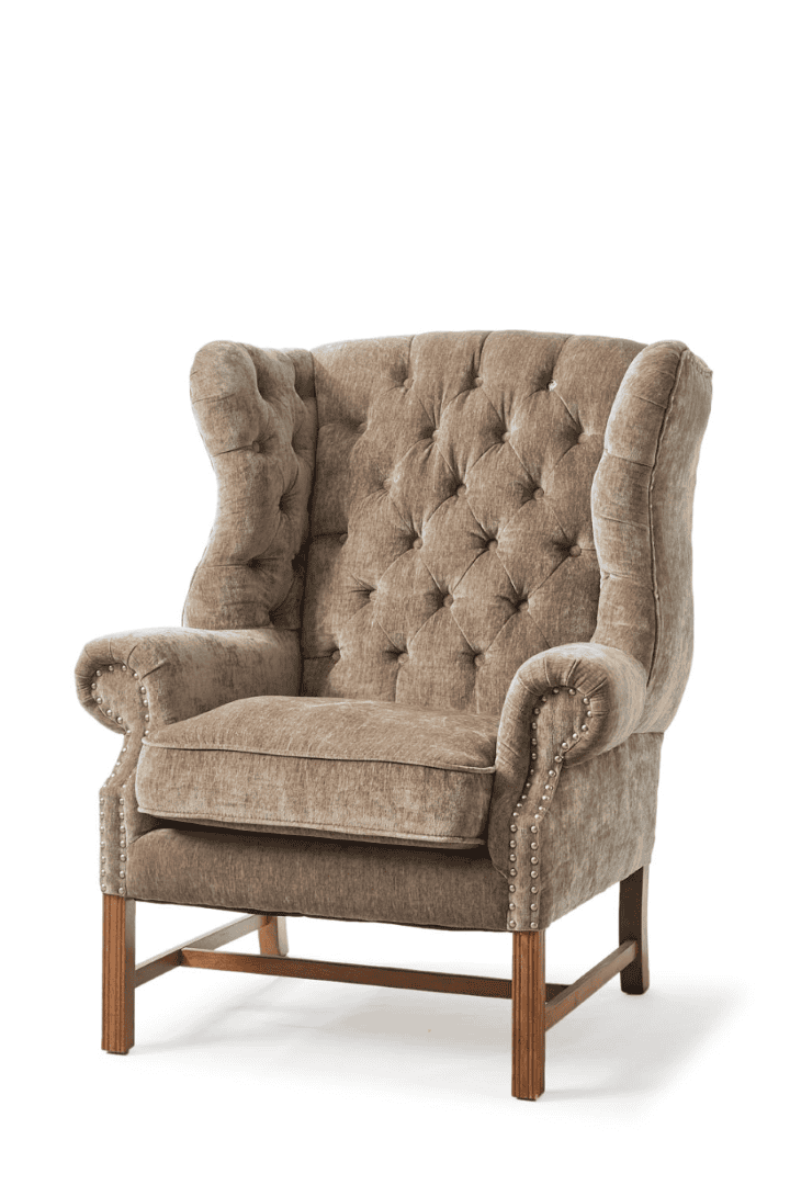 Franklin Park Wing Chair Vel Olive