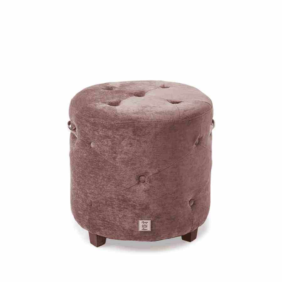 Bowery Footstool velvet Plum
