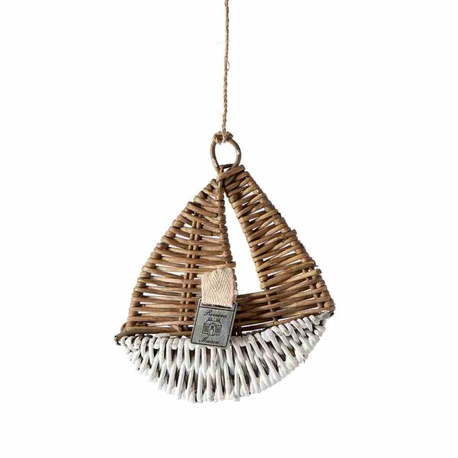Rustic Rattan Sailing Boat