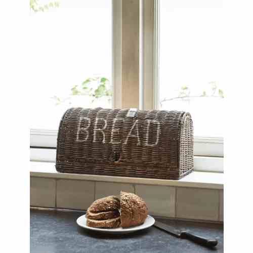 Rustic Rattan Bread Box