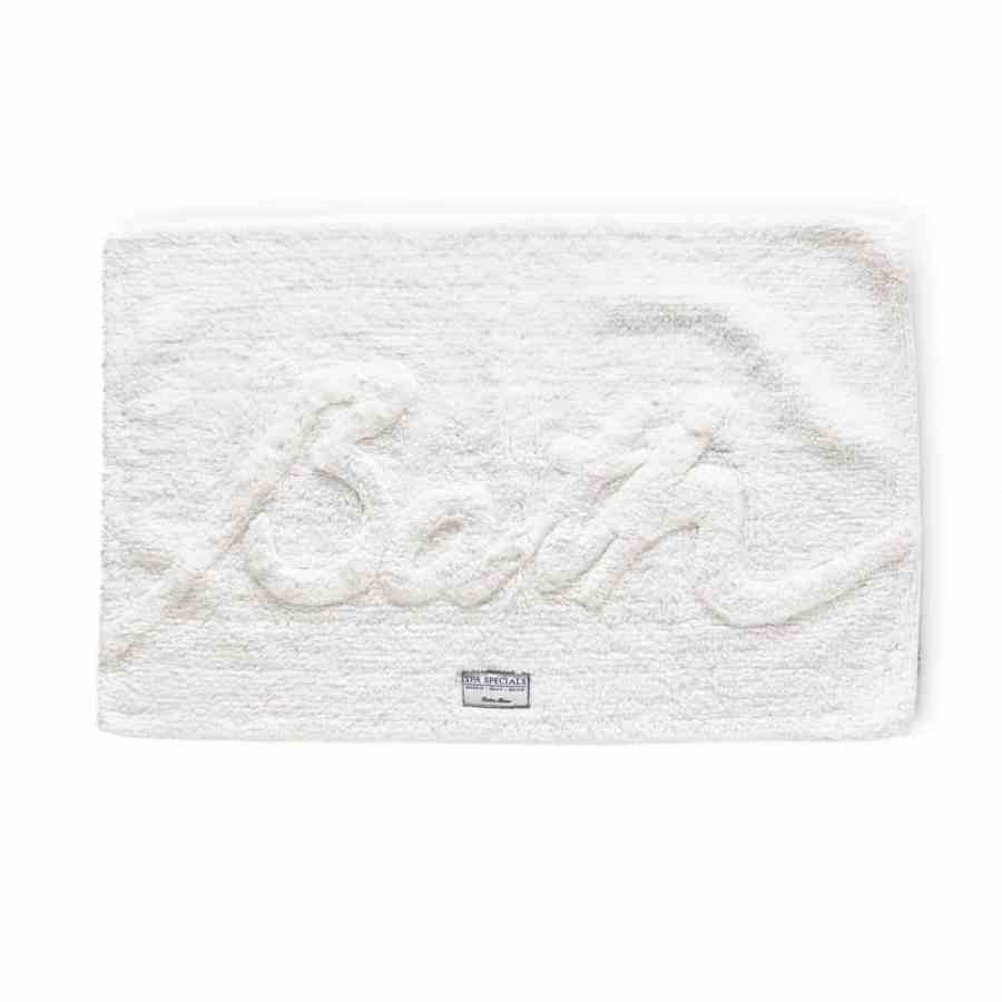 Bath Mat 'Bath' pure white
