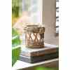 Rustic Rattan Votive