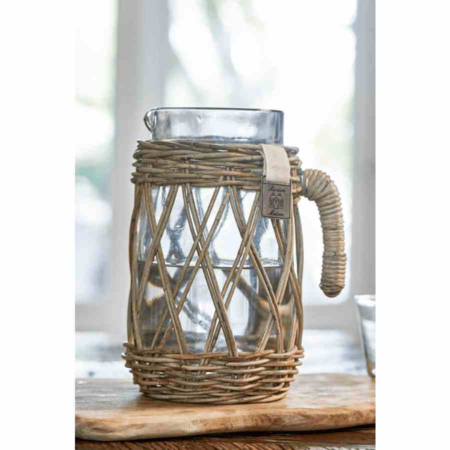 Rustic Rattan Classic Jug