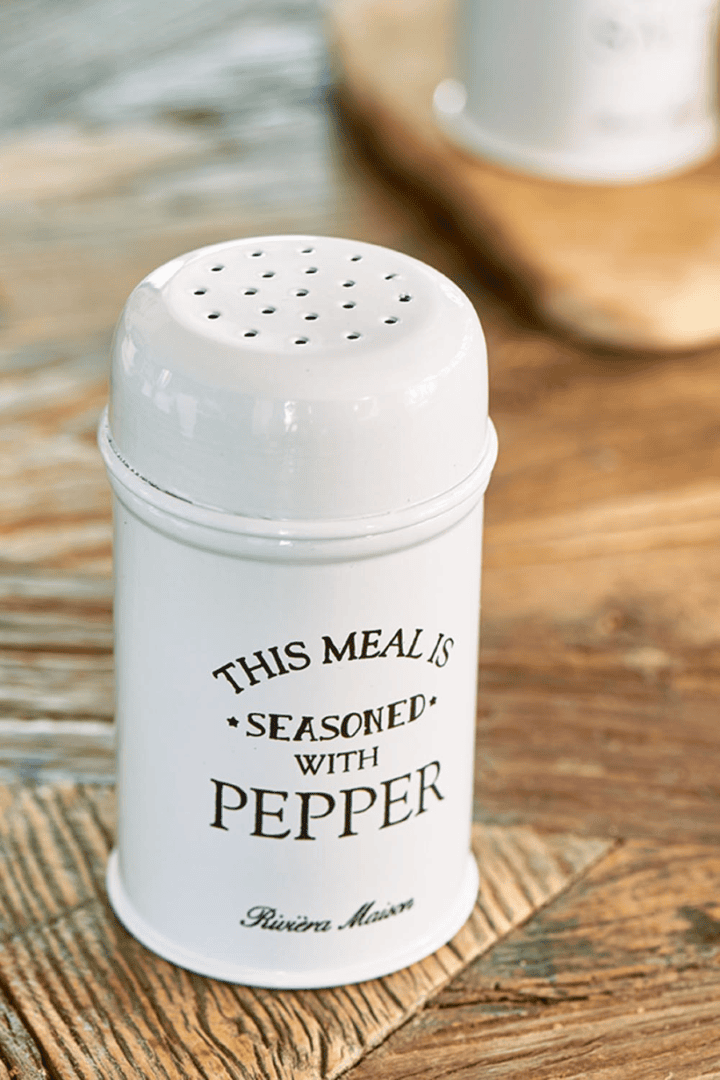 seasoned with   pepper shake