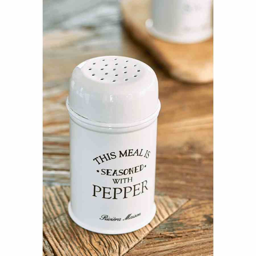 seasoned with   pepper shake