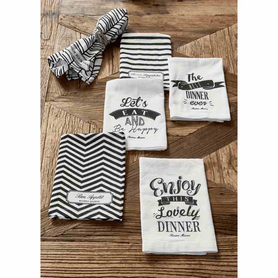 Enjoy This Lovely Dinner Napkin 6stk