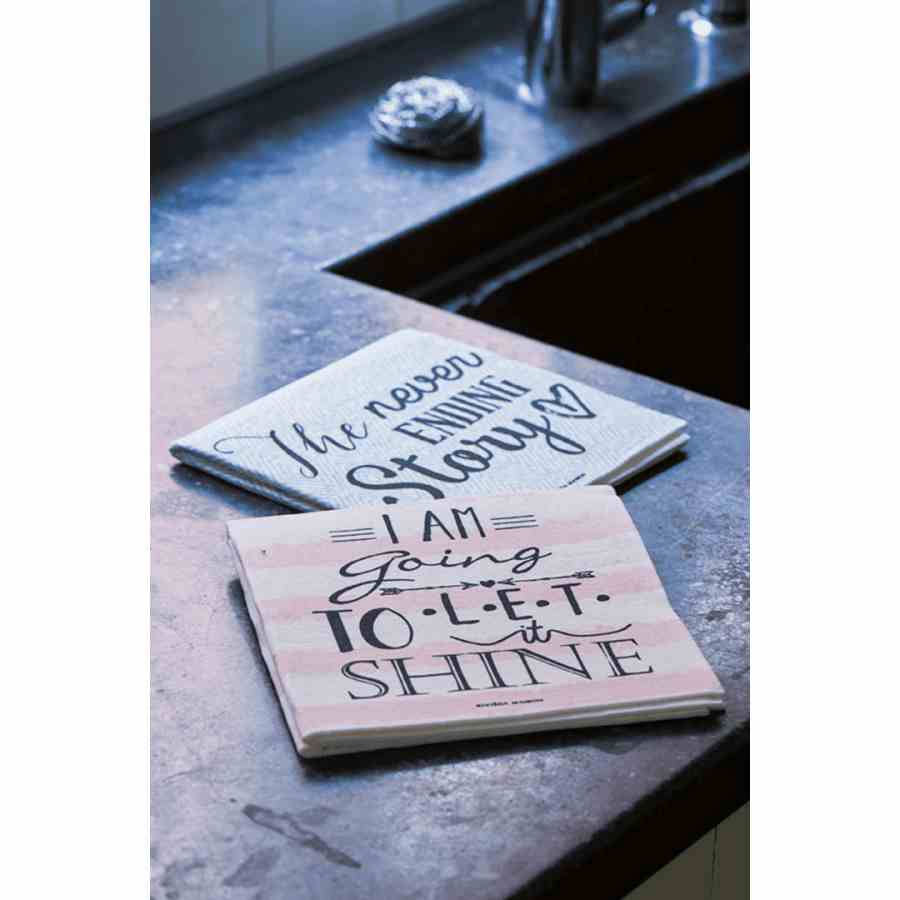 RM Cleaning Cloth Let It Shine S/2