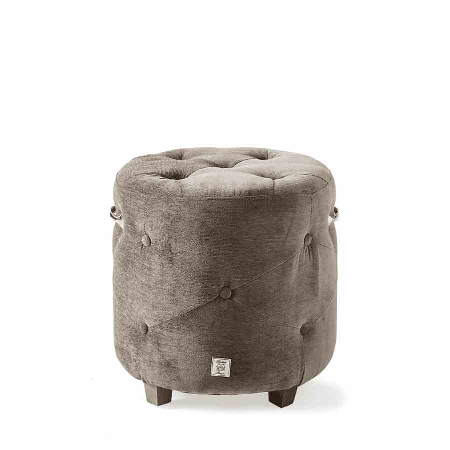 Bowery Footstool velvet Brown