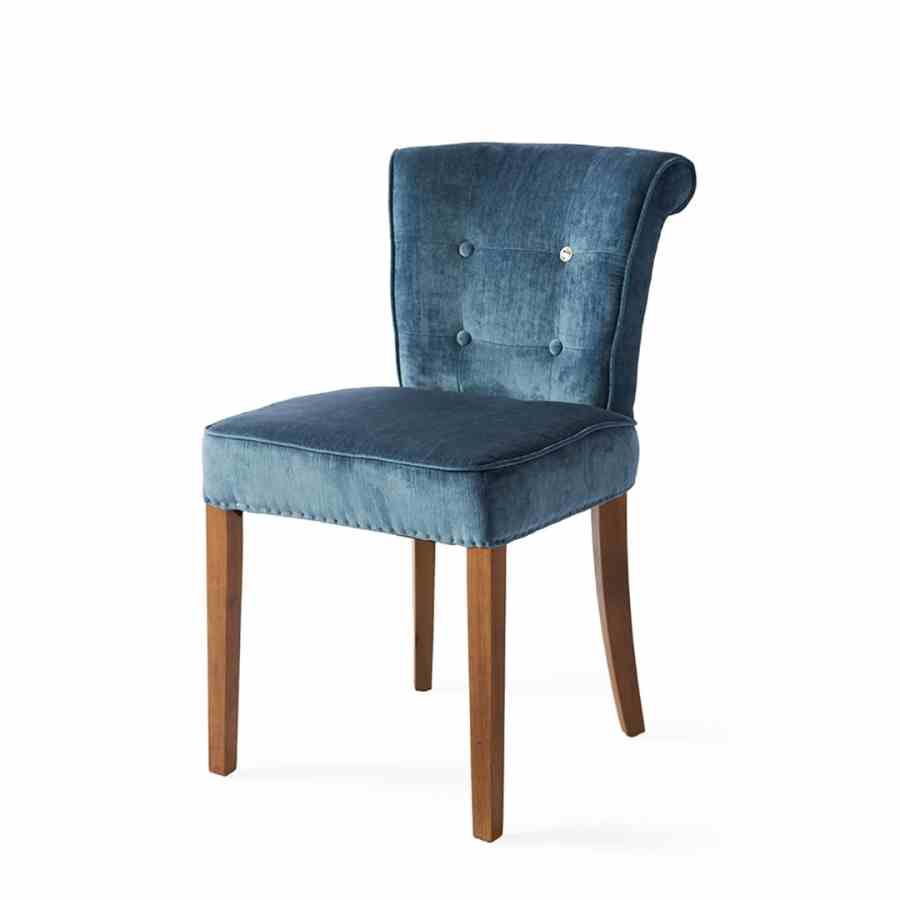 Meadow Dining Chair Velvet Indigo