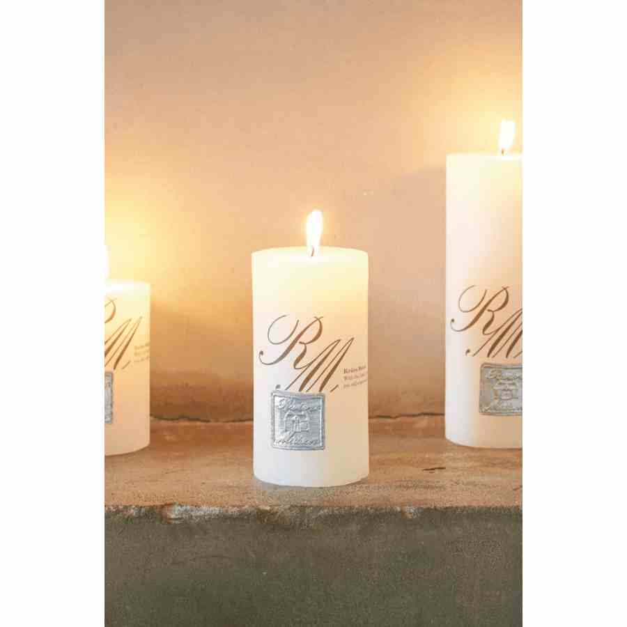 Frosted Candle whisper white 13x7