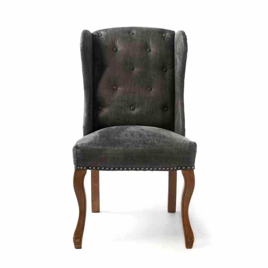 Keith Dining Wing Chair pel Anthra