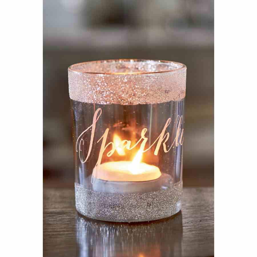 Silver Sparkle Votive