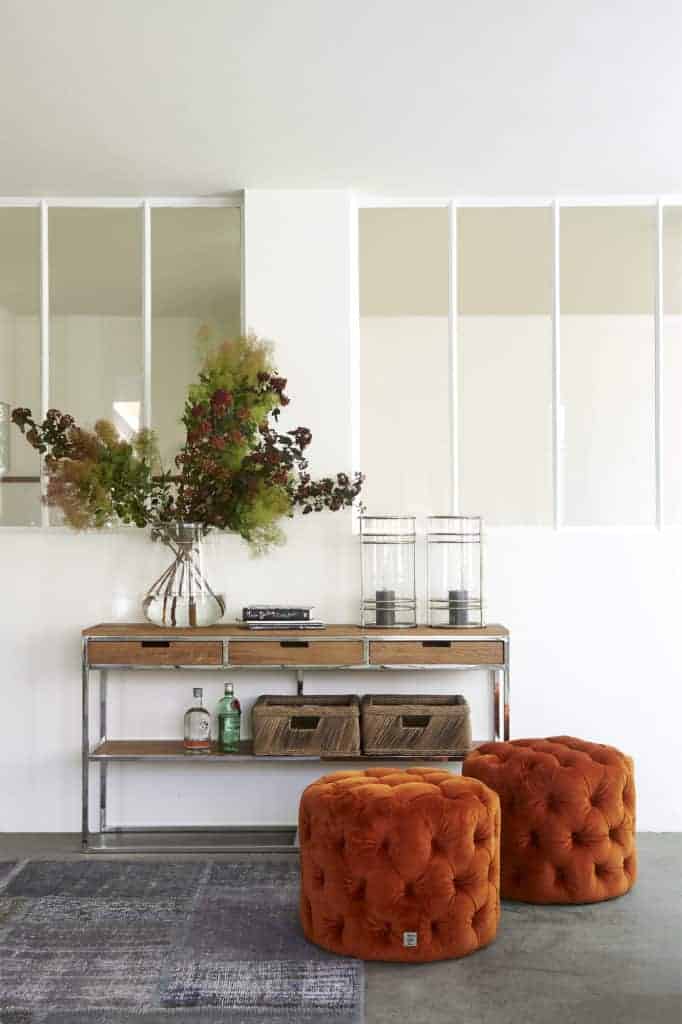 Opera Footstool 55dia Velv Pumpkin - Bilde 2