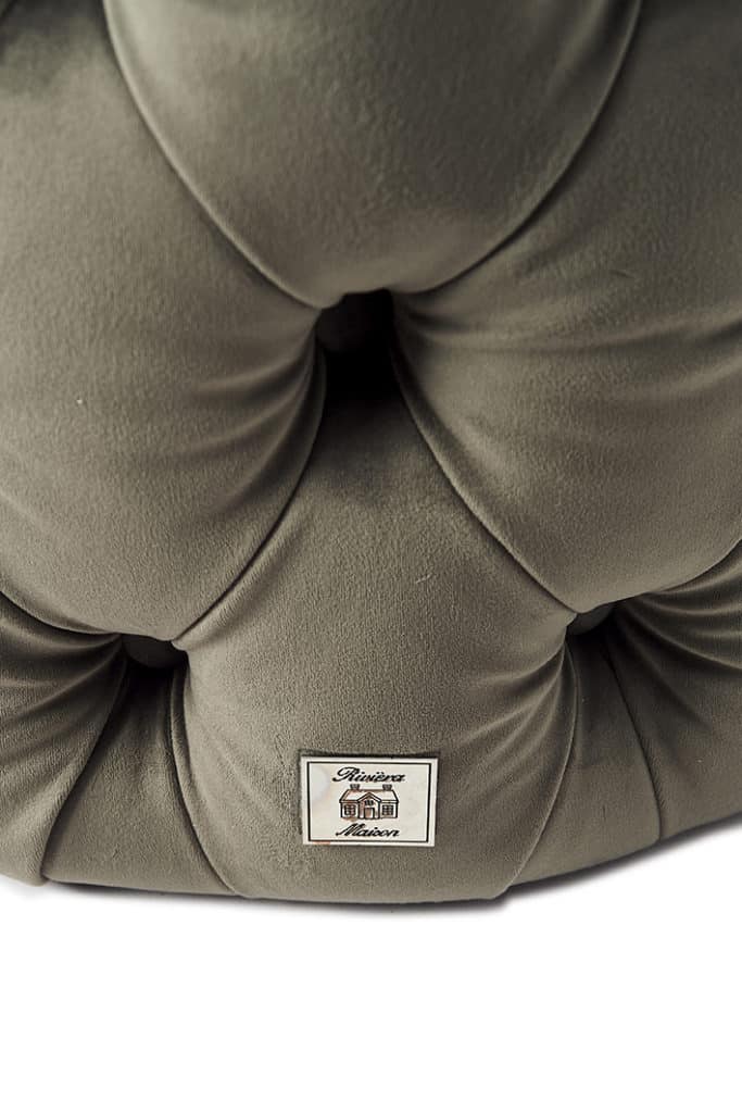 Opera Footstool 55dia Velvet SlGrey - Bilde 3