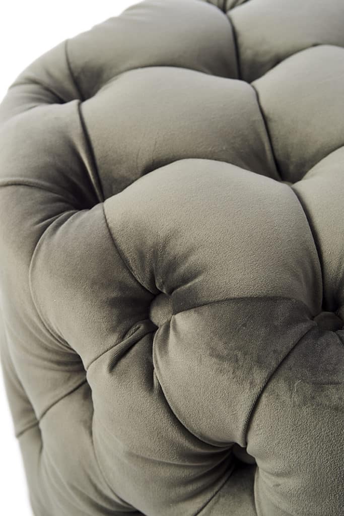 Opera Footstool 55dia Velvet SlGrey - Bilde 4