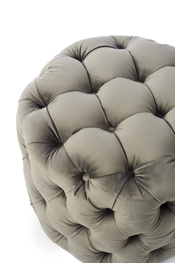 Opera Footstool 55dia Velvet SlGrey - Bilde 5