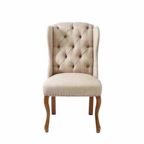 Keith II Dining Wing Chair lin Flax