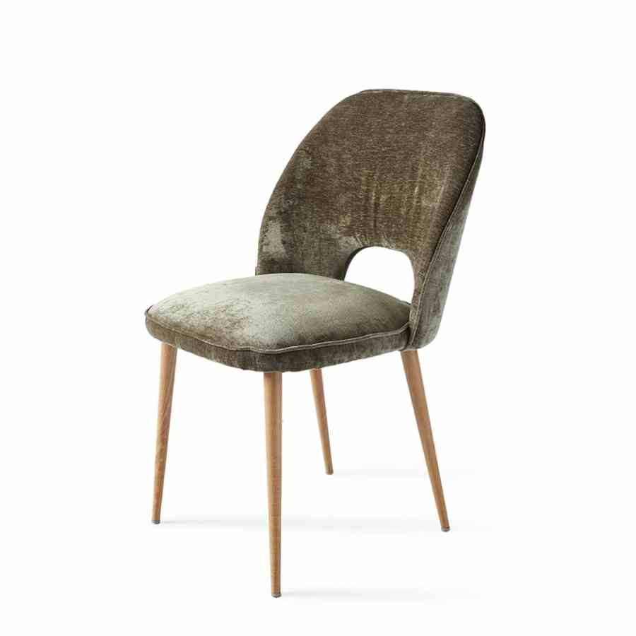 Victoria Dining Chair Velvet Olive