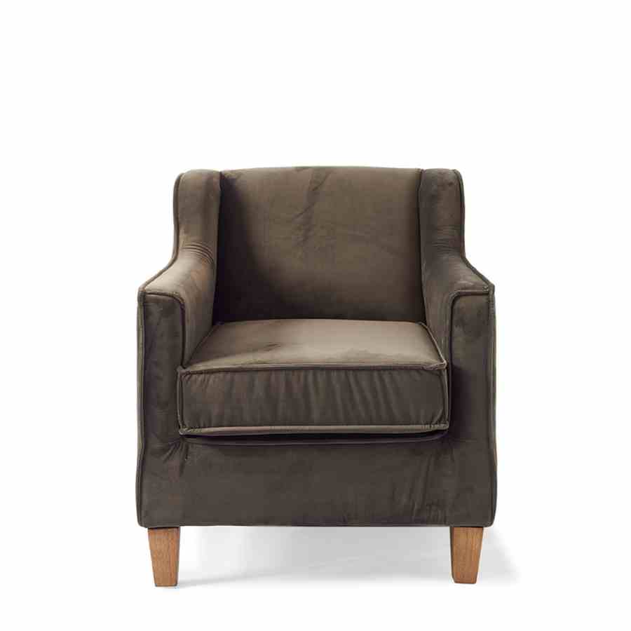 Harlem Armchair Velvet Slate Grey