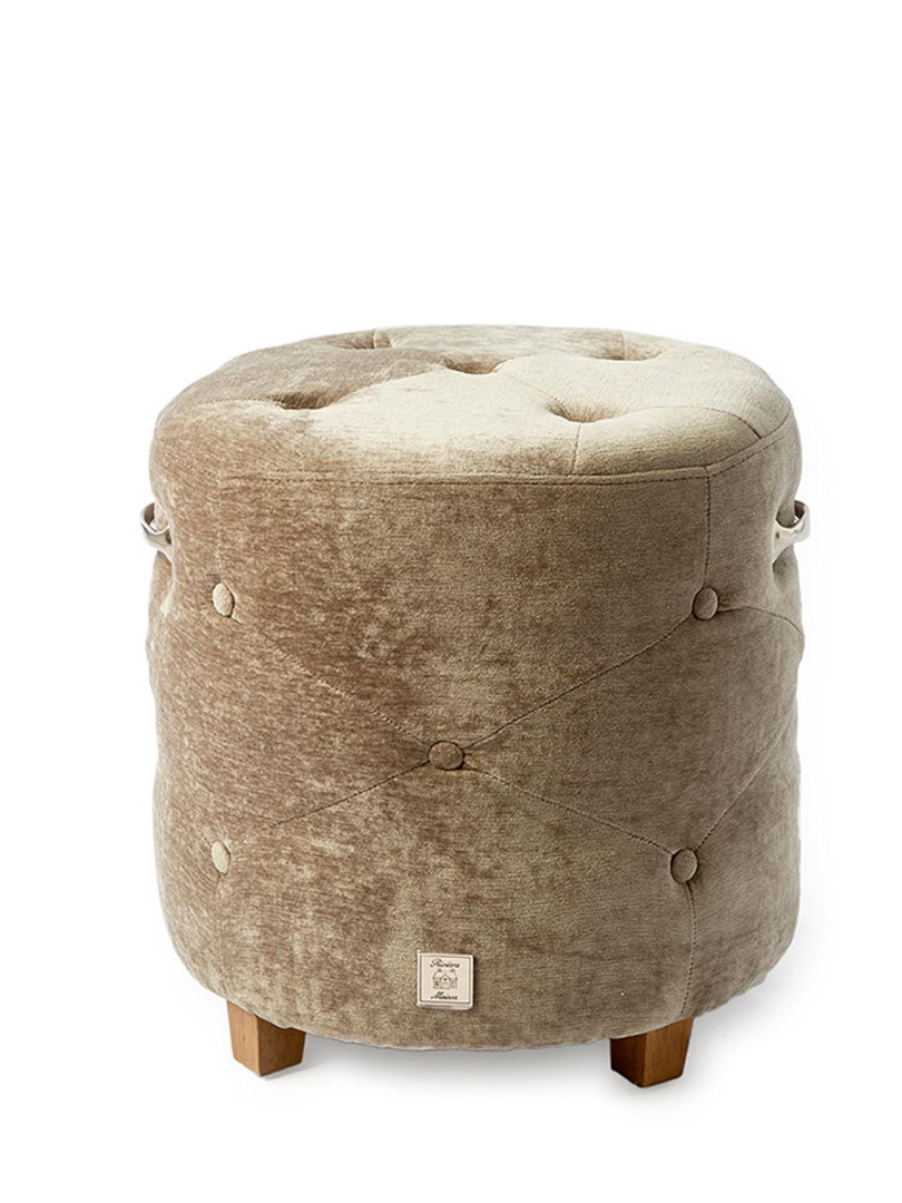 Bowery Footstool velvet Olive