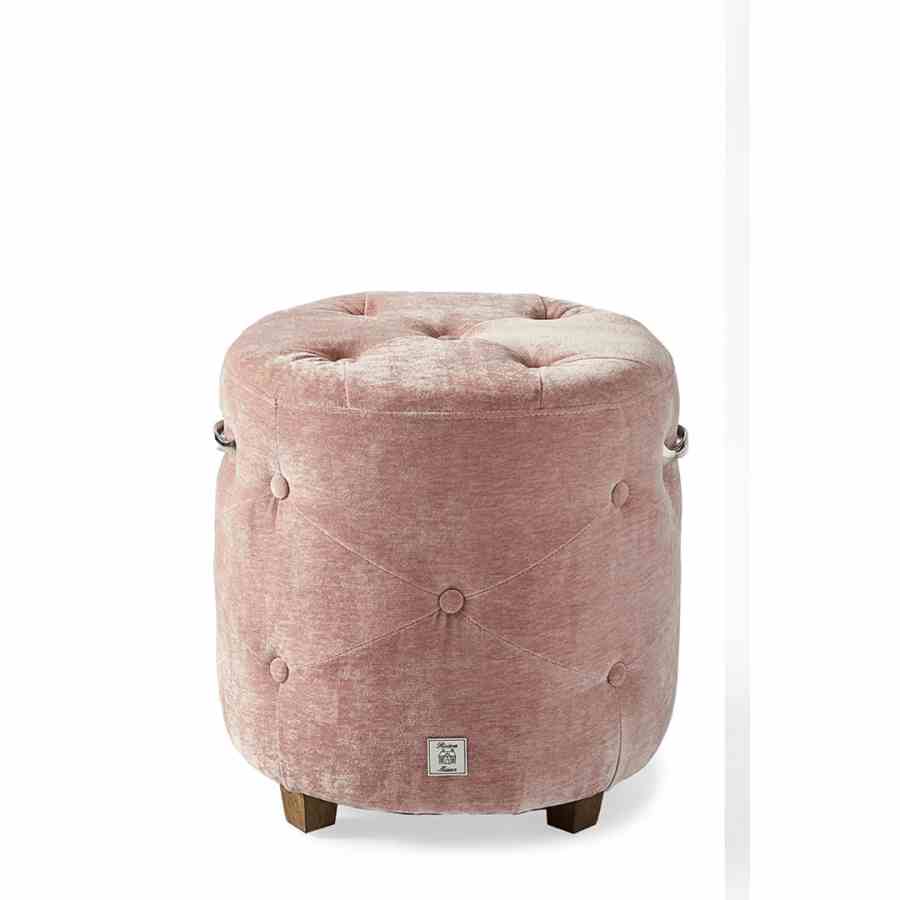 Bowery Footstool velvet Pink
