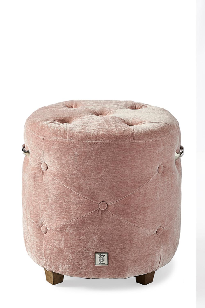 Bowery Footstool velvet Pink