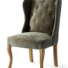 Keith II Din Wing Chair Velv Olive