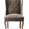Keith II Din Wing Chair Velv Brown