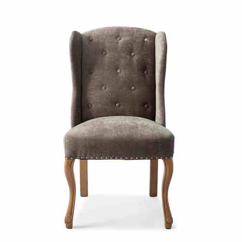 Keith II Din Wing Chair Velv Brown