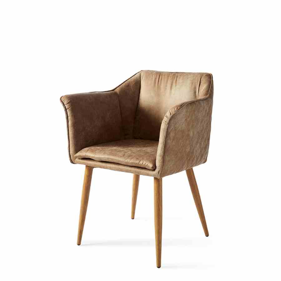 Megan Dining Armchair Pel Camel