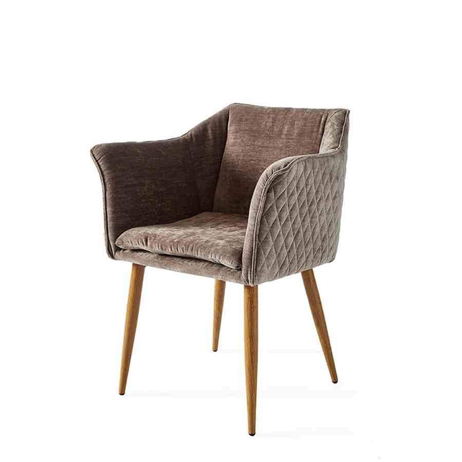 Megan Dining Armchair Velvet Dolphi