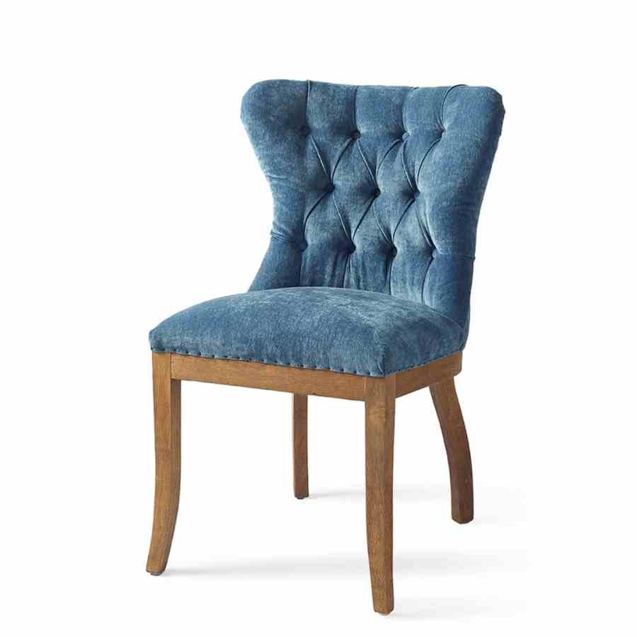 Wessex Dining Chair velvet Indigo