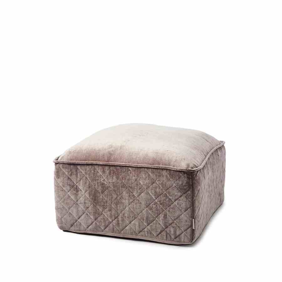 Huntington Pouf Velvet Dolphin