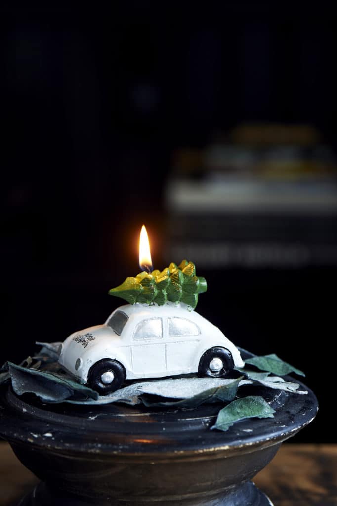 Happy Beetle Candle