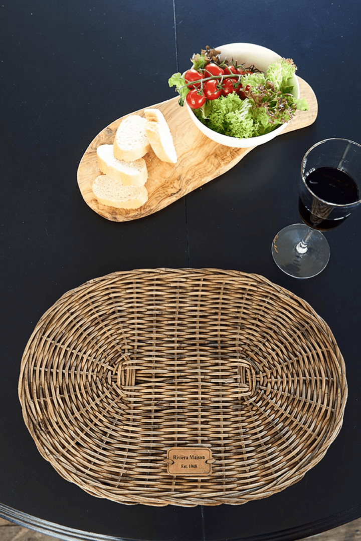 Rustic Rattan Placemat Oval