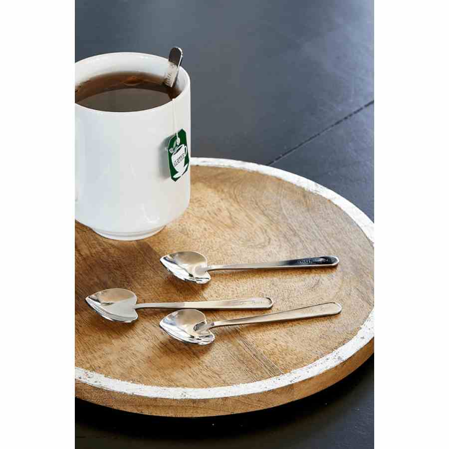 With Love Heart Spoons 4 pcs