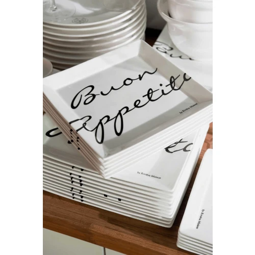 Buon Appetito Square Plate 22x22