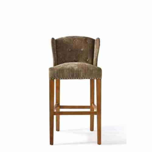 Keith II Lowback Barstool Vel Olive