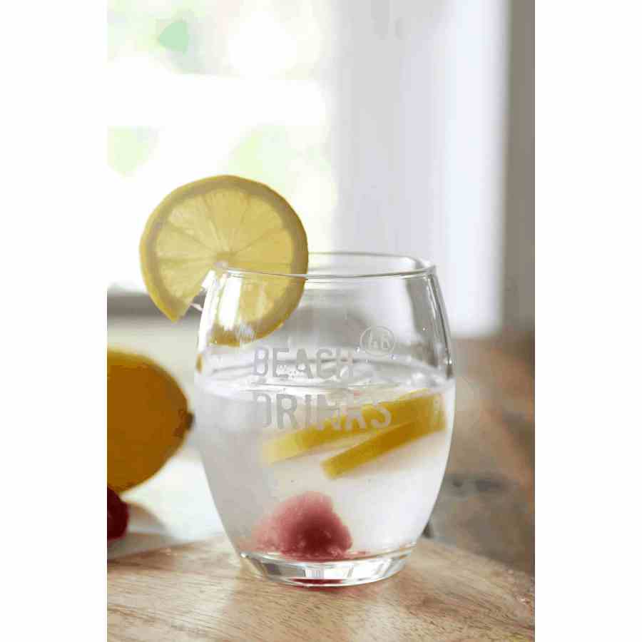 Beach Drinks Water Glass M