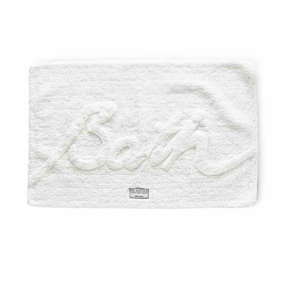 Bath Mat 'Bath' pure white