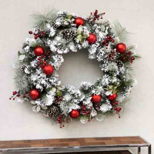 Classic NY Christmas Wreath 100 cm