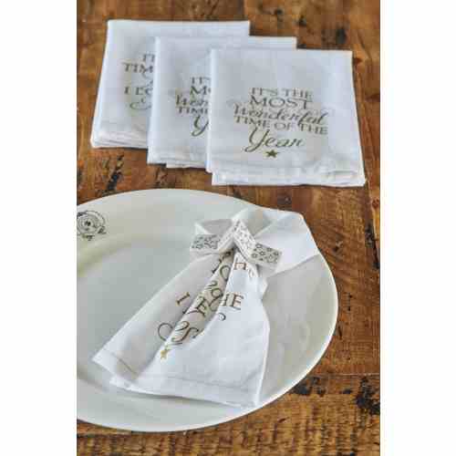 It's The Most... Napkin gold 4pcs