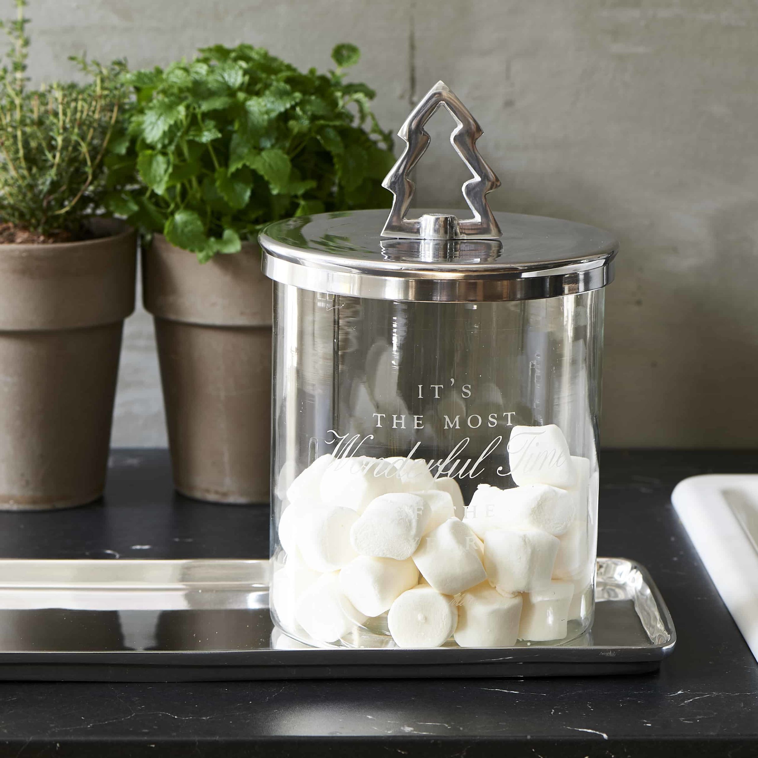 Wonderful Christmas Storage Jar