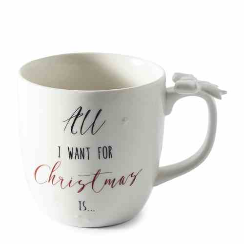 Merry Christmas Bow Mug
