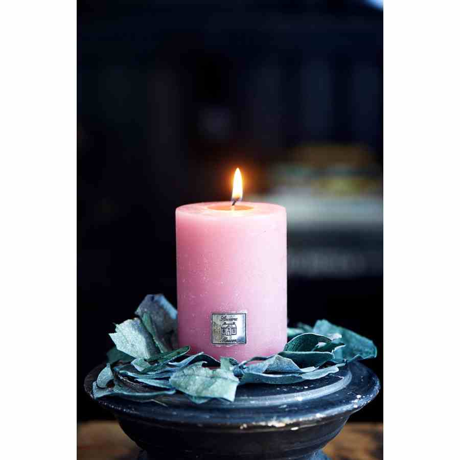 Rustic Candle raspberry 7x10