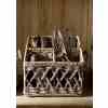 Rustic Rattan Couvert Basket Square