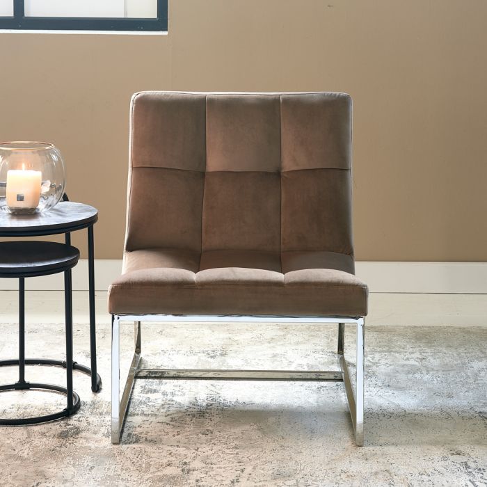 Thompson Place Chair, velvet III, golden mink