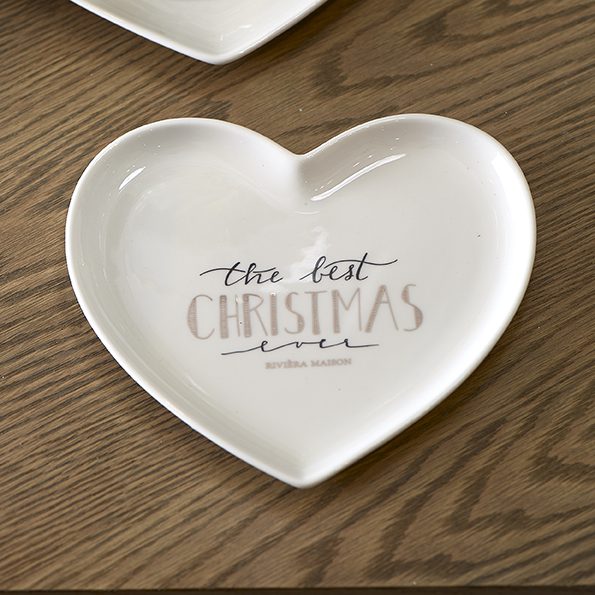 Merry Christmas Heart Plate S