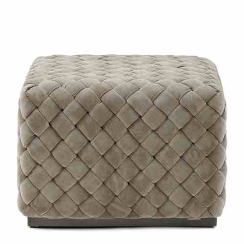 Room 48 Footstool 60x60, fine tweed, pebbles